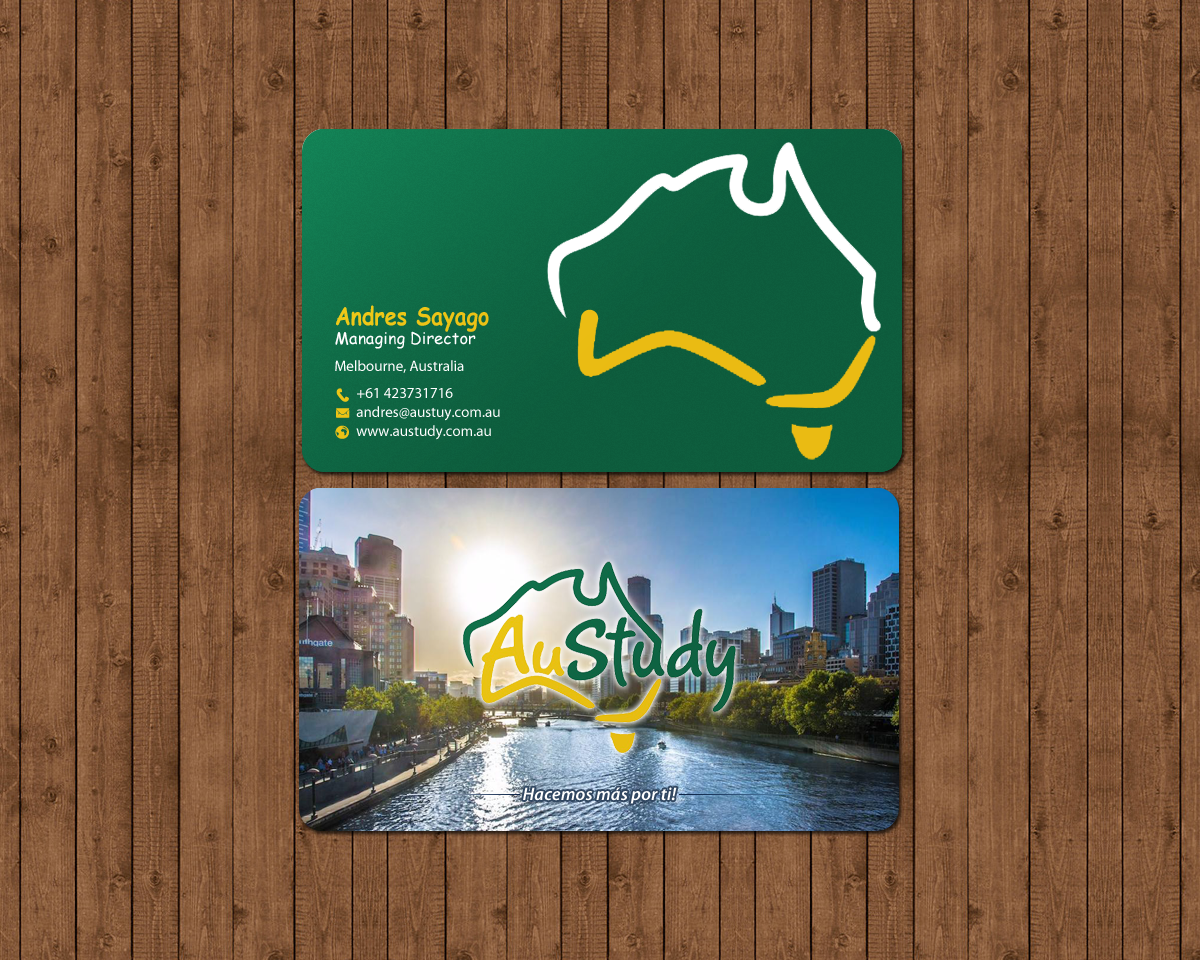 Business Card Design by chandrayaan.creative for Austudy Pty Ltd | Design #15130020