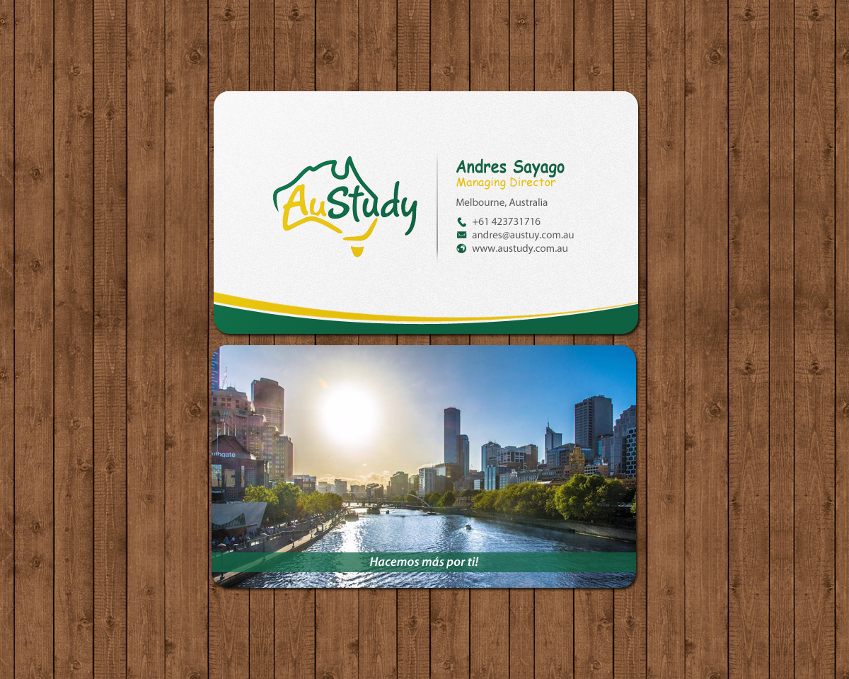 Business Card Design by chandrayaan.creative for Austudy Pty Ltd | Design #15130023