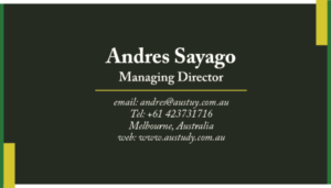 Business Card Design by Mark Cheng for Austudy Pty Ltd | Design: #15108640