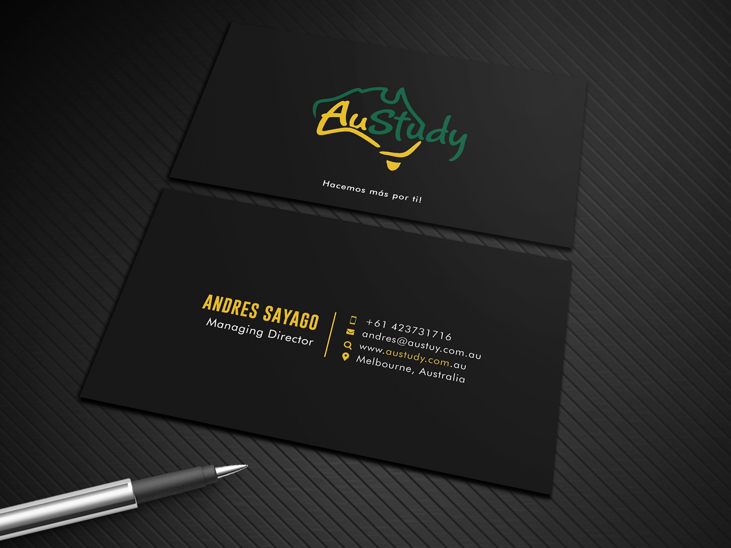 Business Card Design by Graphic Flame for Austudy Pty Ltd | Design #15101011