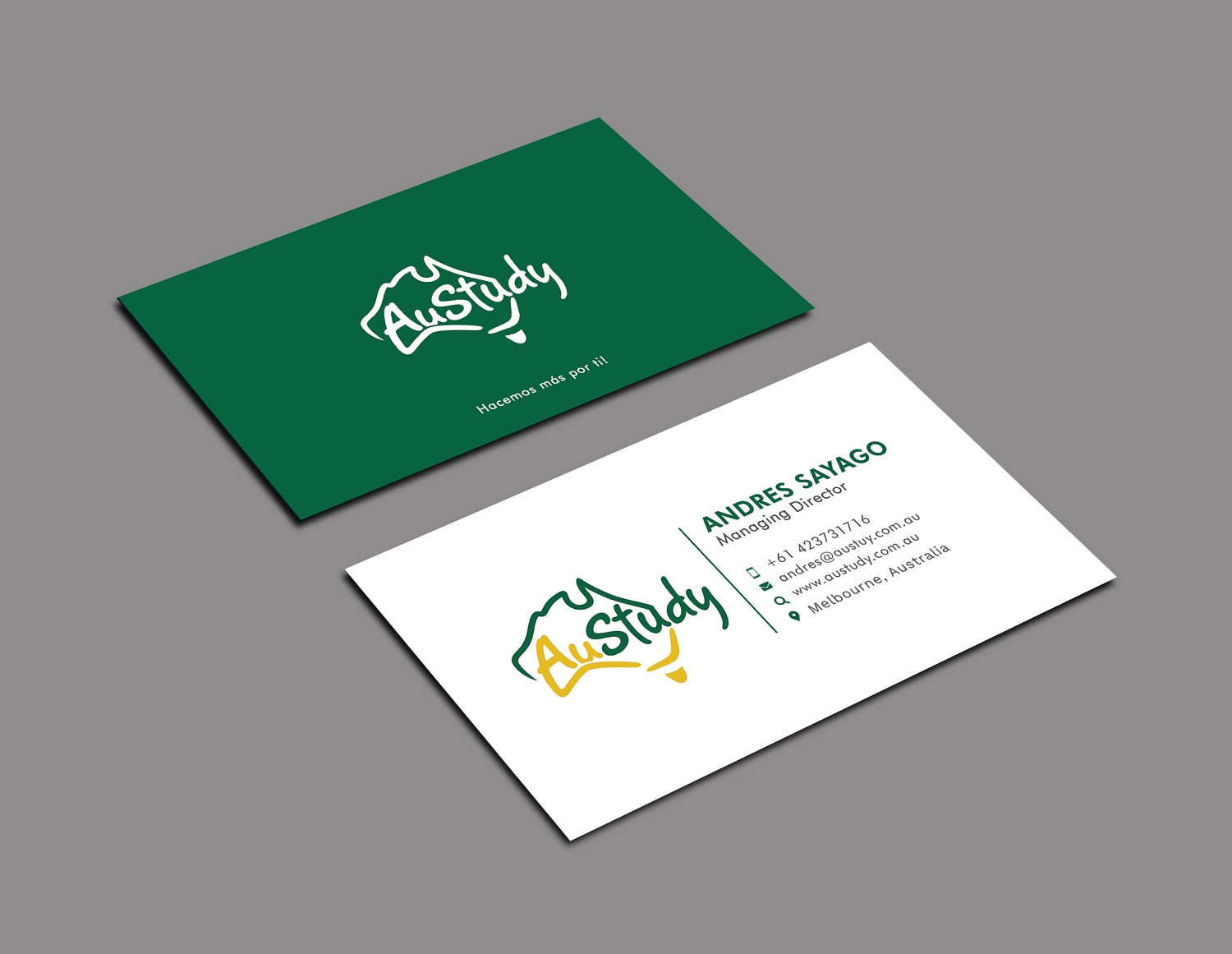 Business Card Design by Graphic Flame for Austudy Pty Ltd | Design #15101021