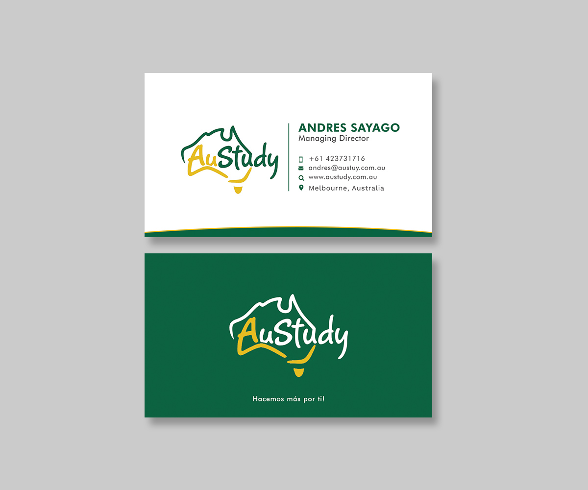 Business Card Design by Graphic Flame for Austudy Pty Ltd | Design #15101061