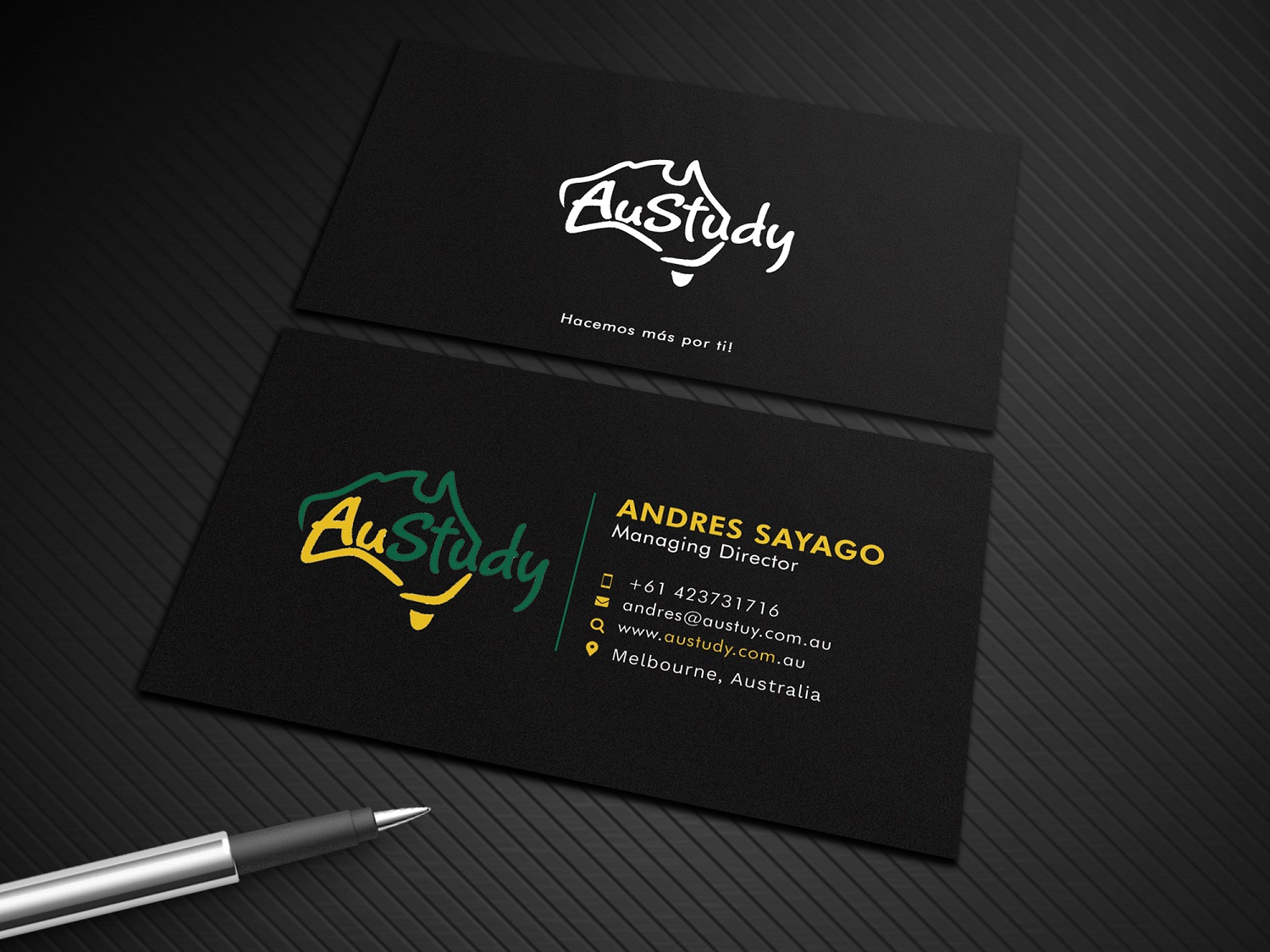 Business Card Design by Graphic Flame for Austudy Pty Ltd | Design #15101064