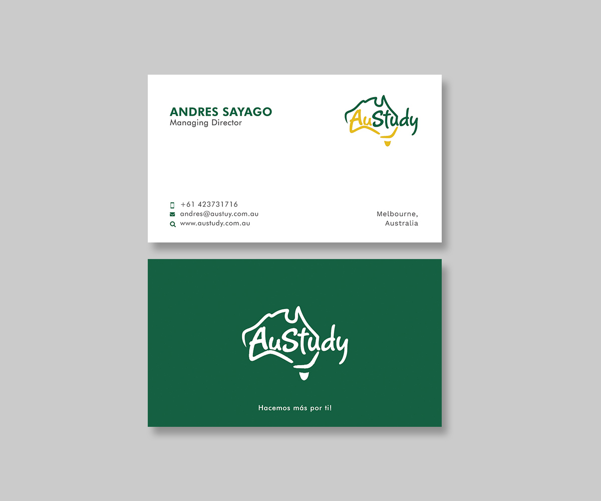 Business Card Design by Graphic Flame for Austudy Pty Ltd | Design #15101108