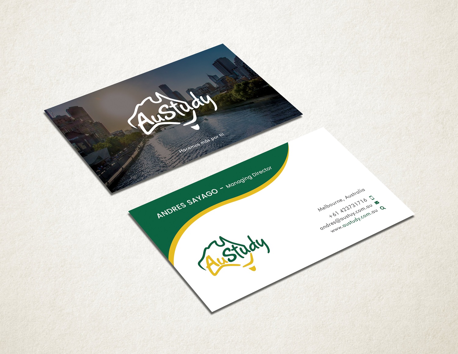Business Card Design by Graphic Flame for Austudy Pty Ltd | Design #15148391