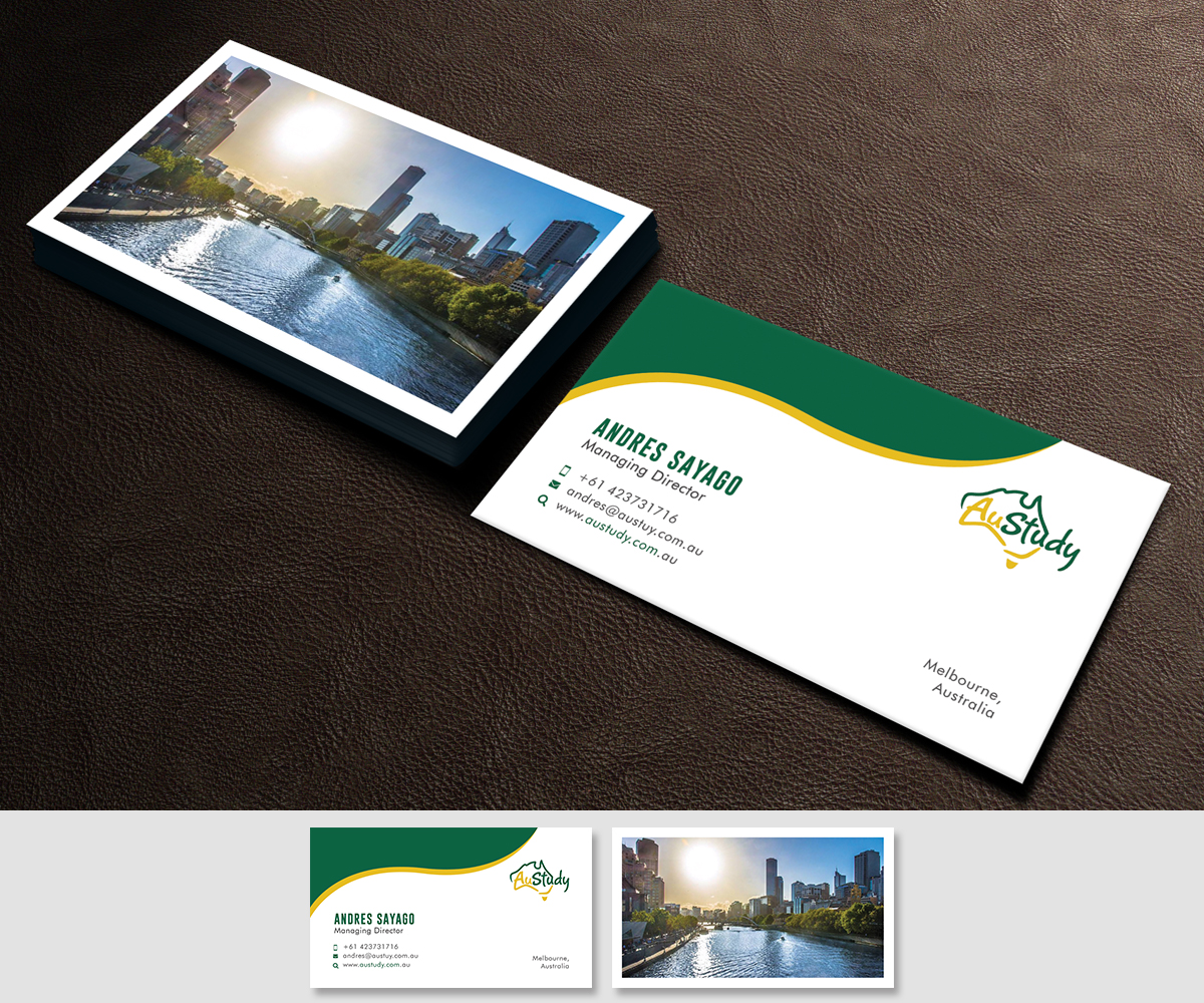 Business Card Design by Graphic Flame for Austudy Pty Ltd | Design #15148392