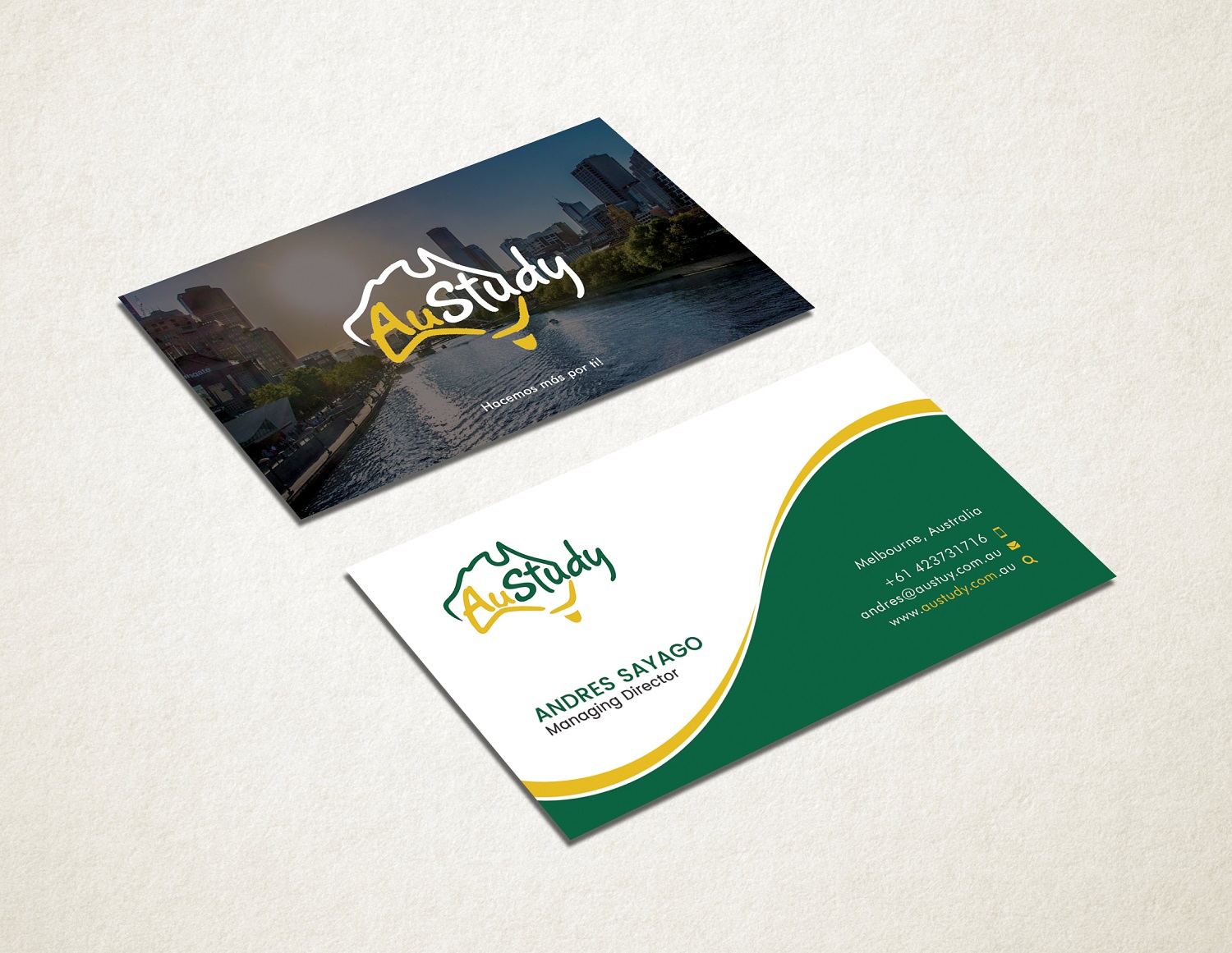 Business Card Design by Graphic Flame for Austudy Pty Ltd | Design #15148395