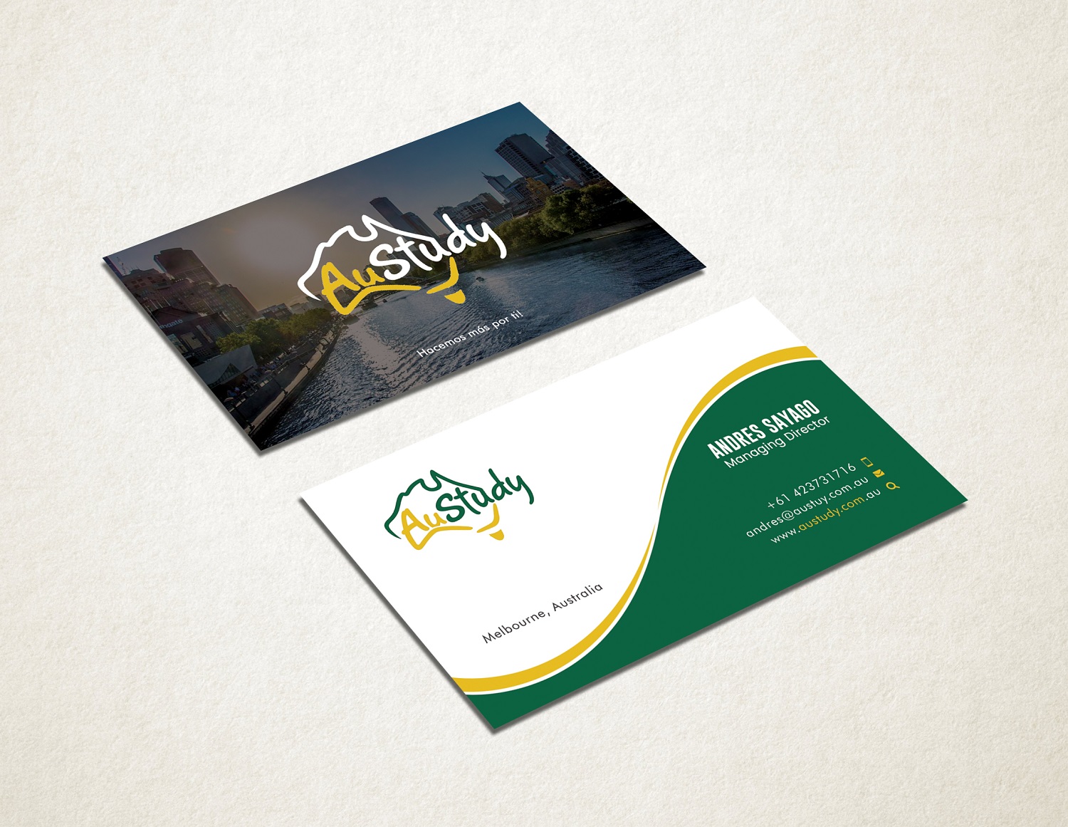Business Card Design by Graphic Flame for Austudy Pty Ltd | Design #15148396