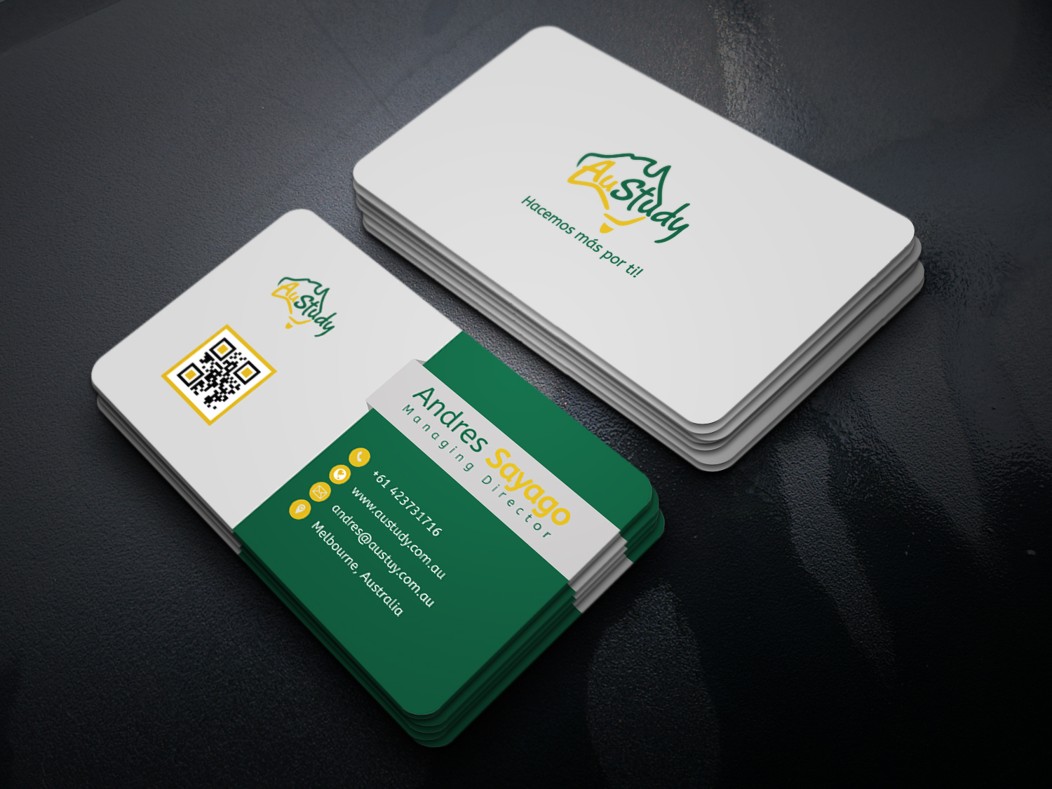 Business Card Design by s.a.shiponcox for Austudy Pty Ltd | Design #15120018