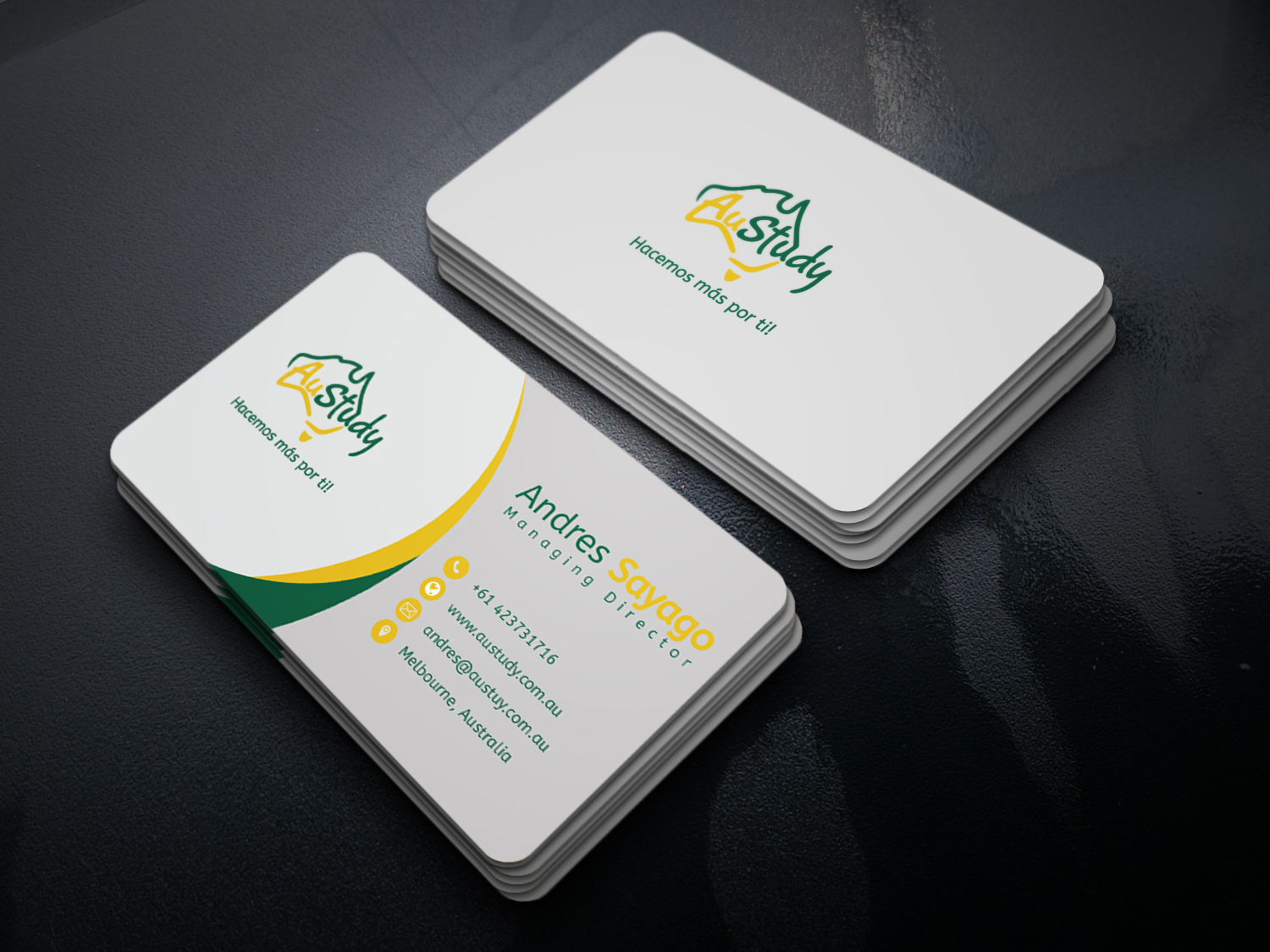Business Card Design by s.a.shiponcox for Austudy Pty Ltd | Design #15120024