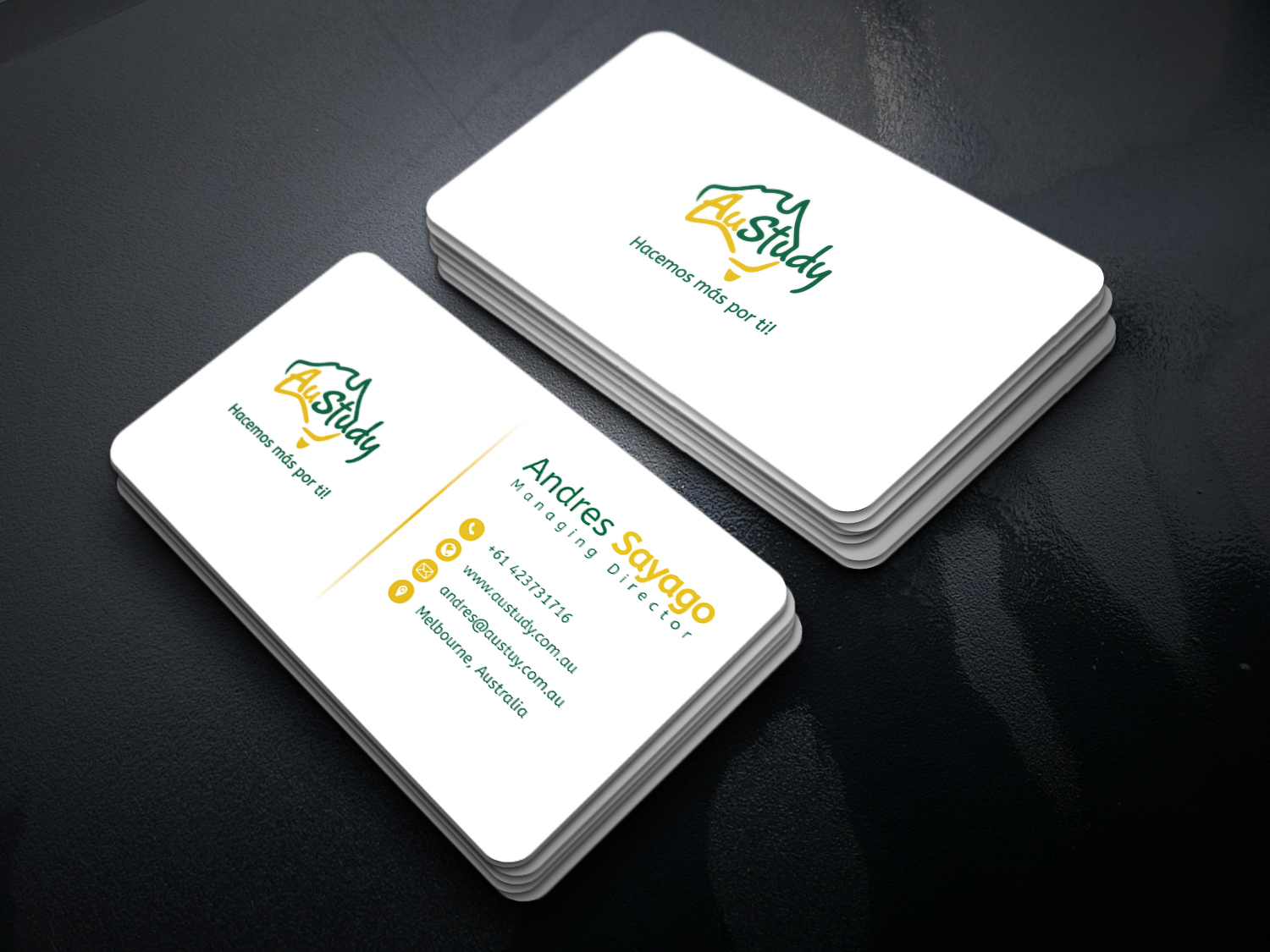 Business Card Design by s.a.shiponcox for Austudy Pty Ltd | Design #15120037