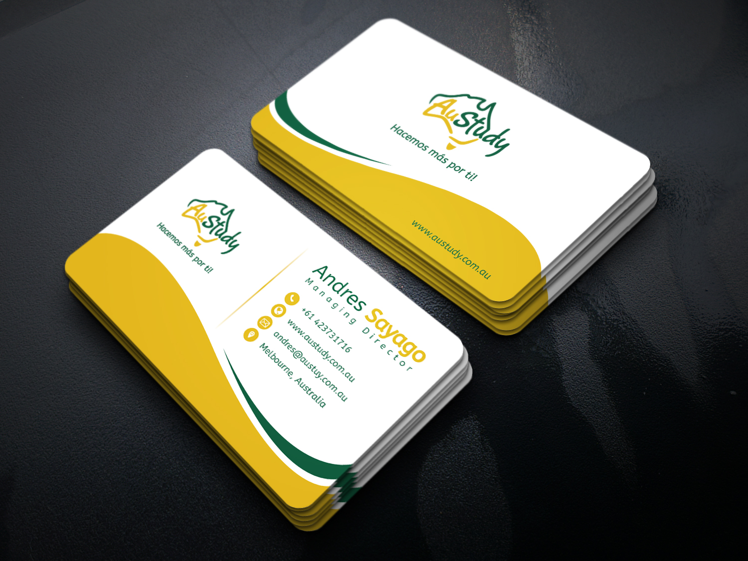 Business Card Design by s.a.shiponcox for Austudy Pty Ltd | Design #15120185