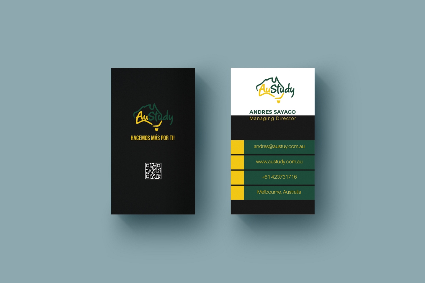 Business Card Design by ony.faizal for Austudy Pty Ltd | Design #15113217