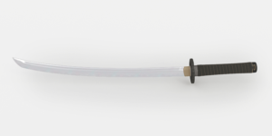 Illustration of Samurai-Style Swords for Fantasy Novel