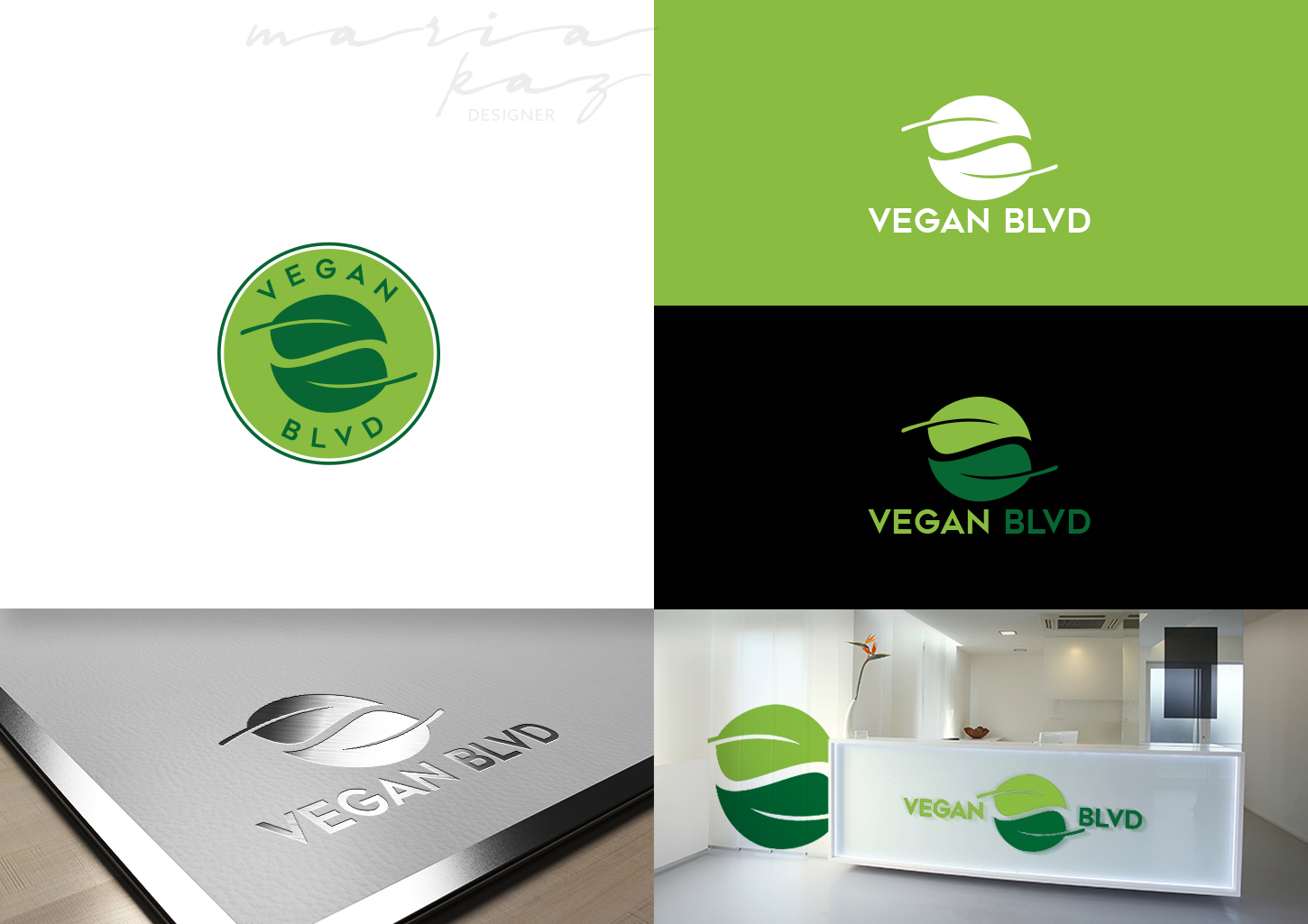 Logo Design by maria-kaz for Vegan Blvd | Design: #14471103