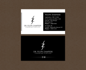 Business card for a plastic surgeon | Business Card Design by chandrayaan.creative