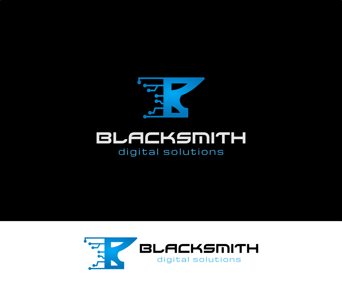 Logo-Design von VGB für Blacksmith Digital Solutions | Design #14438037
