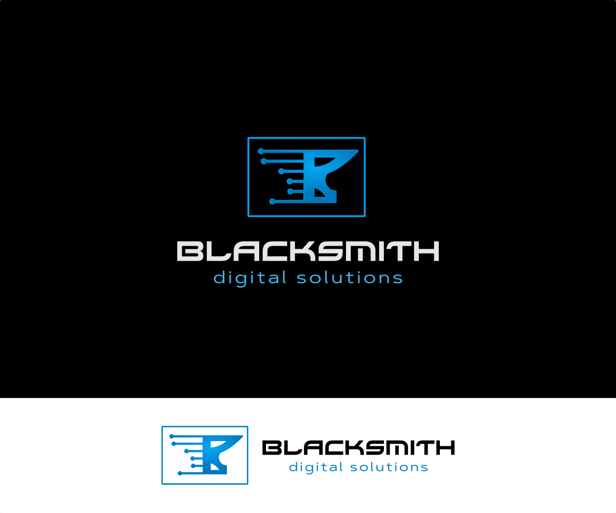 Logo-Design von VGB für Blacksmith Digital Solutions | Design #14439306