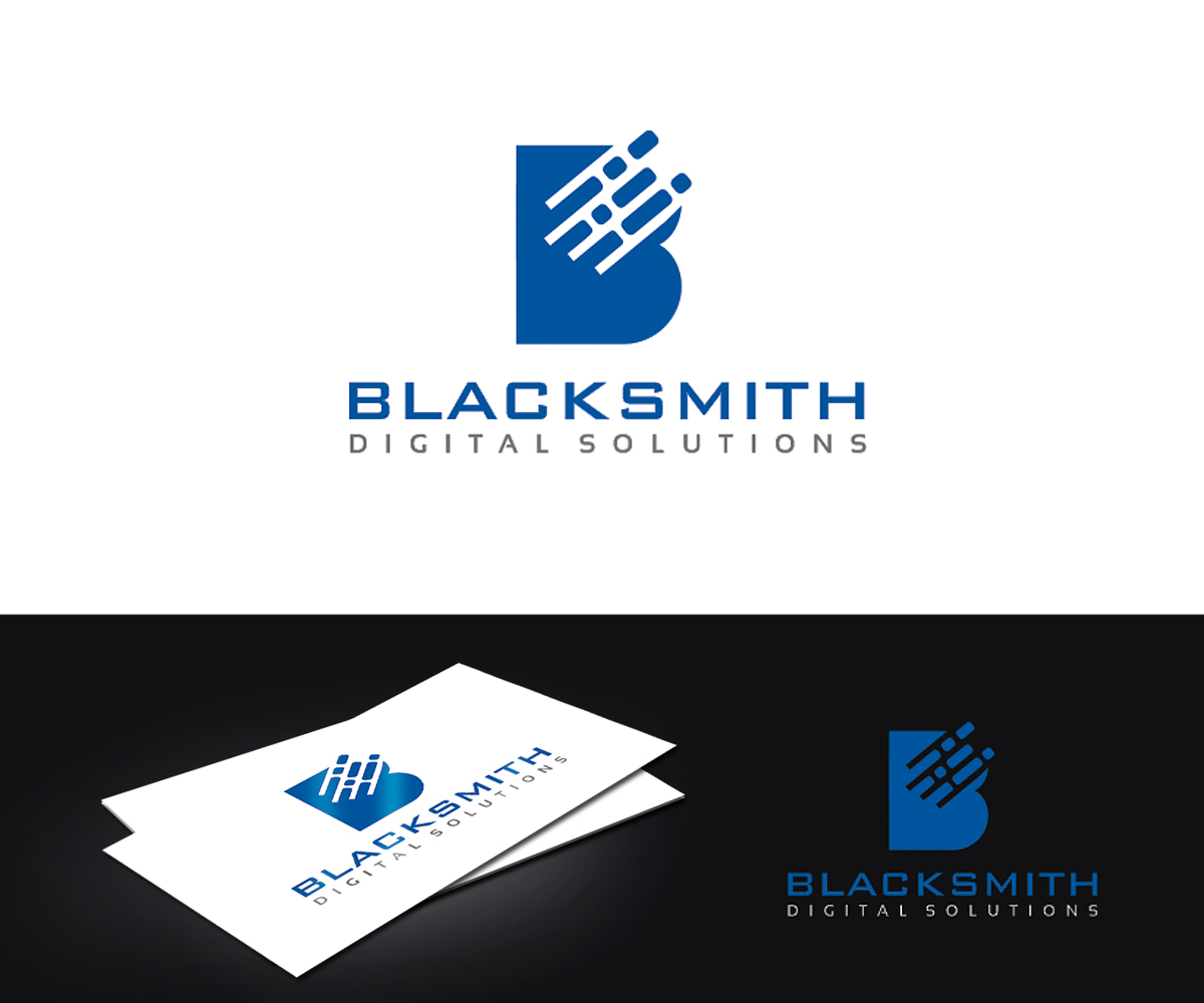 Logo Design by Vishak vasu for Blacksmith Digital Solutions | Design #14567207