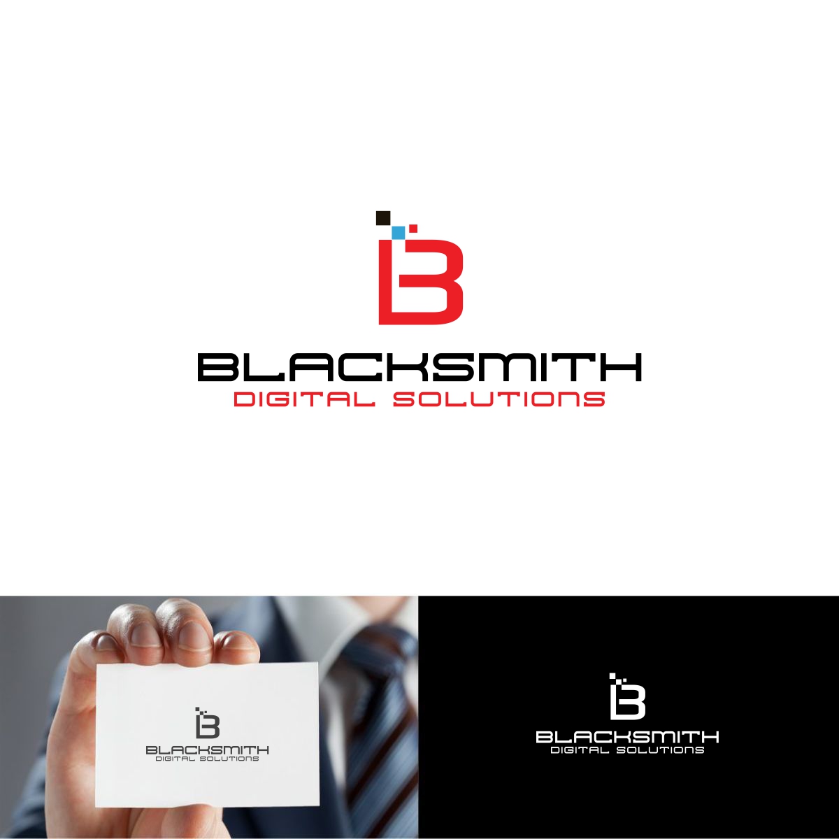 Logo-Design von webeezine für Blacksmith Digital Solutions | Design #14339256