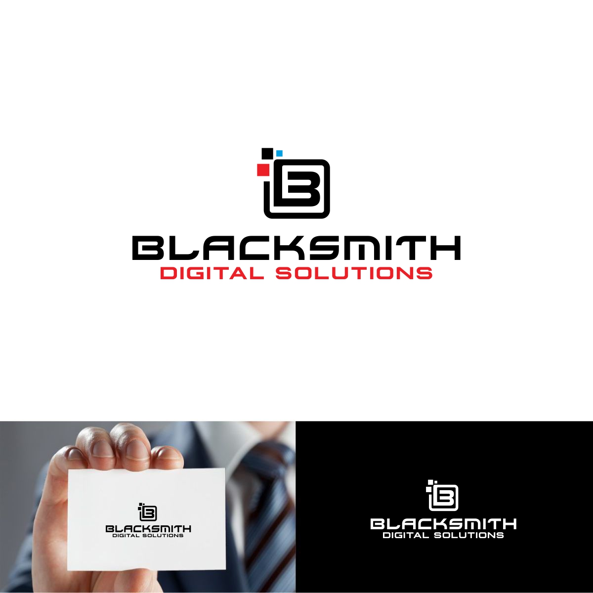 Logo-Design von webeezine für Blacksmith Digital Solutions | Design #14339257