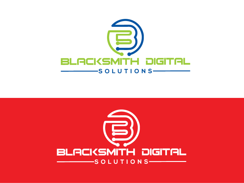 Logo-Design von rocklee für Blacksmith Digital Solutions | Design #14363980
