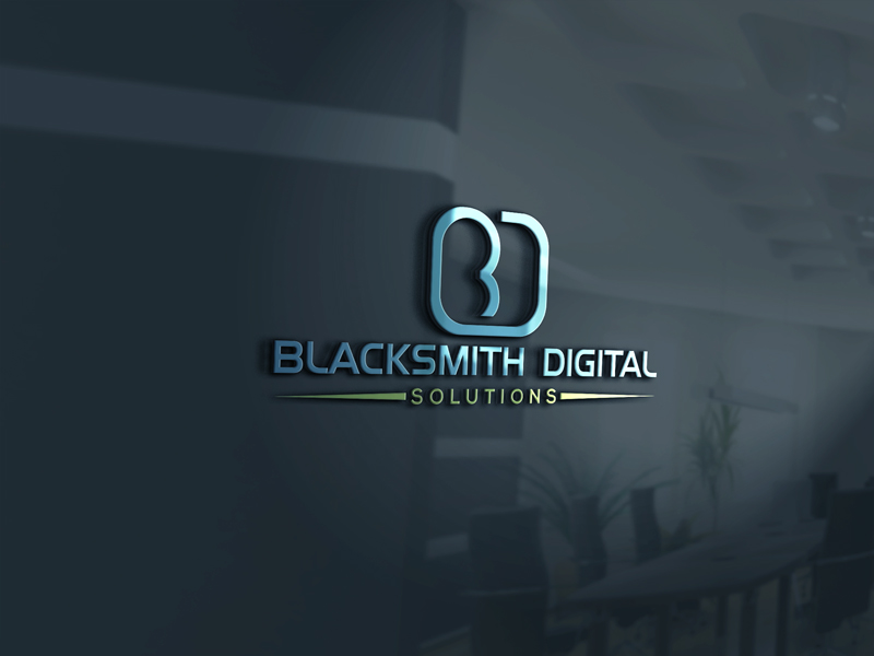 Logo-Design von rocklee für Blacksmith Digital Solutions | Design #14382854