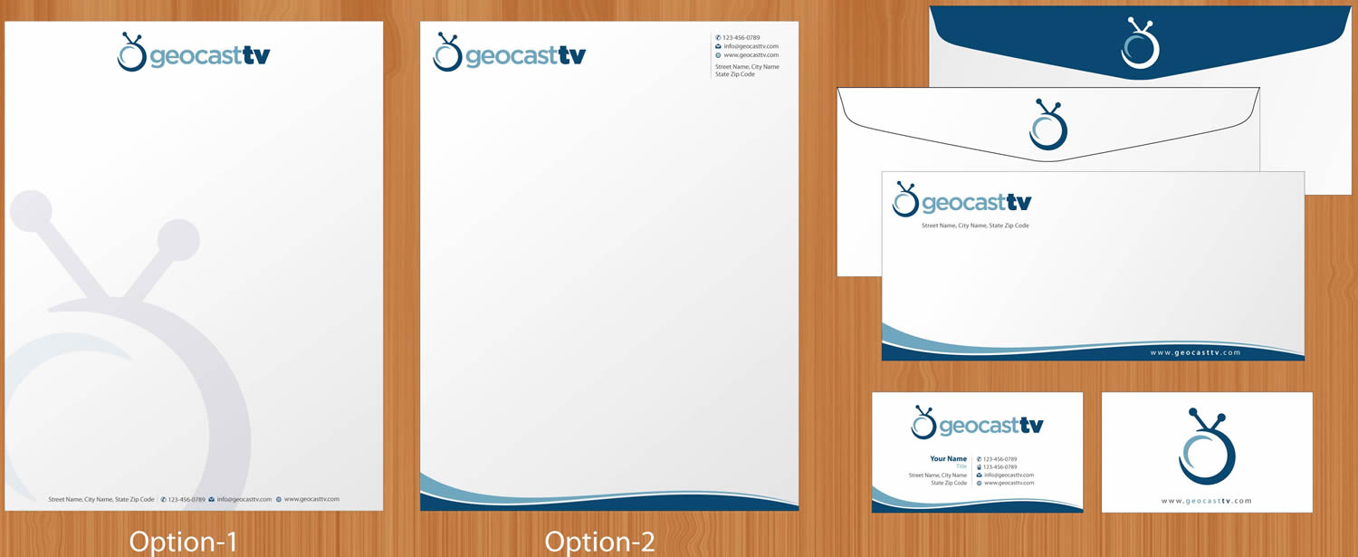 Stationery Design by Sbss for Geocast TV | Design #2521471