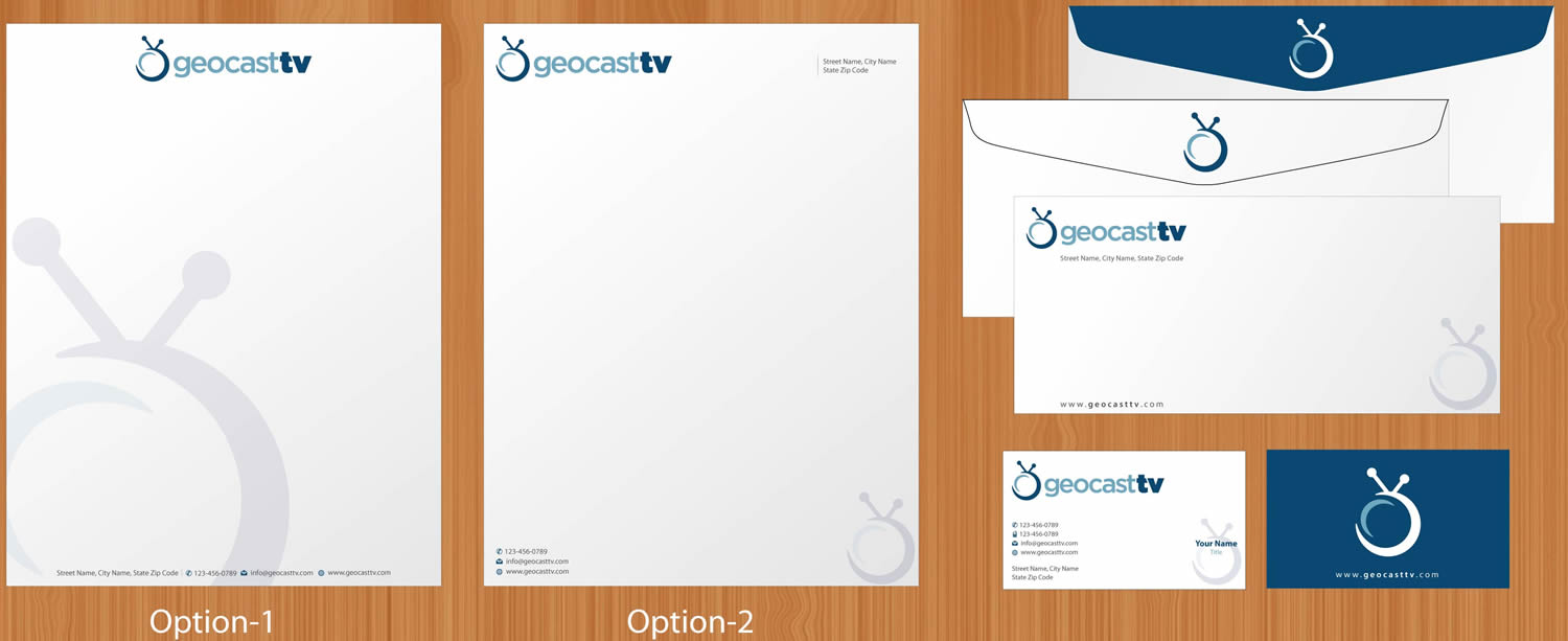 Stationery Design by Sbss for Geocast TV | Design #2521541