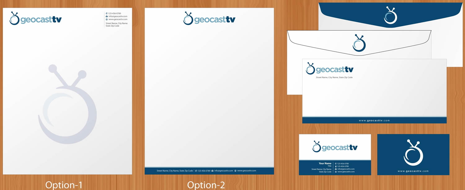 Diseño de Papelería por Sbss para Geocast TV | Diseño #2522697