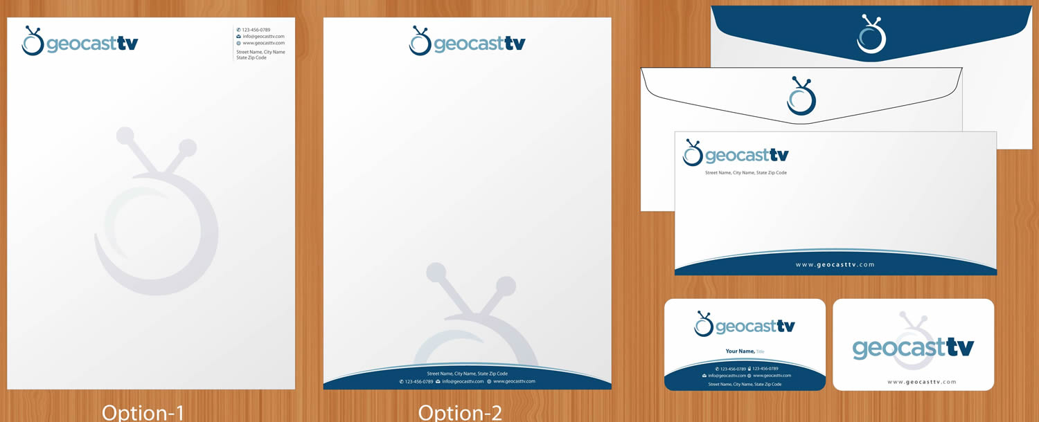 Diseño de Papelería por Sbss para Geocast TV | Diseño #2523088