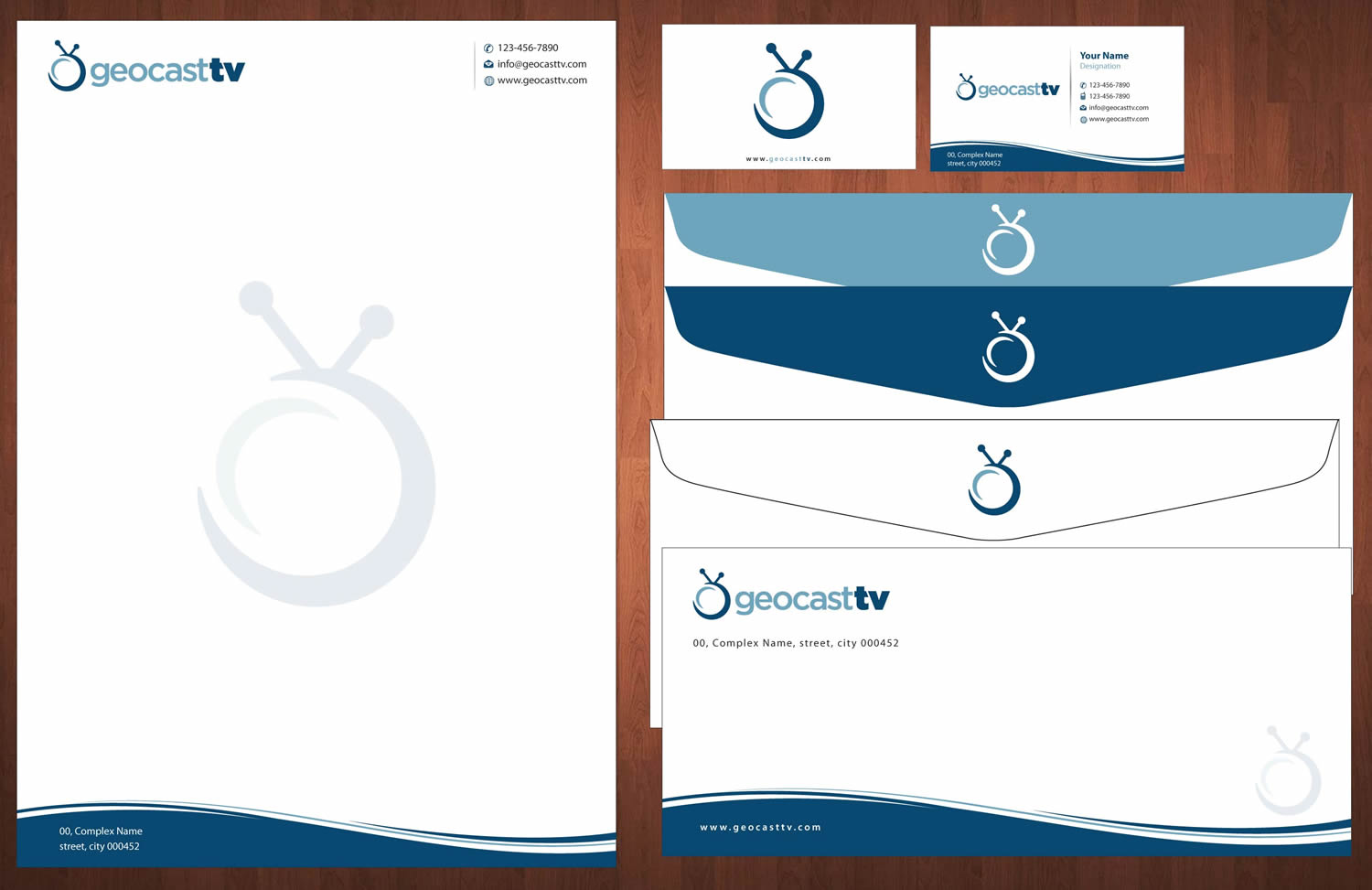 Diseño de Papelería por Sbss para Geocast TV | Diseño #2523127