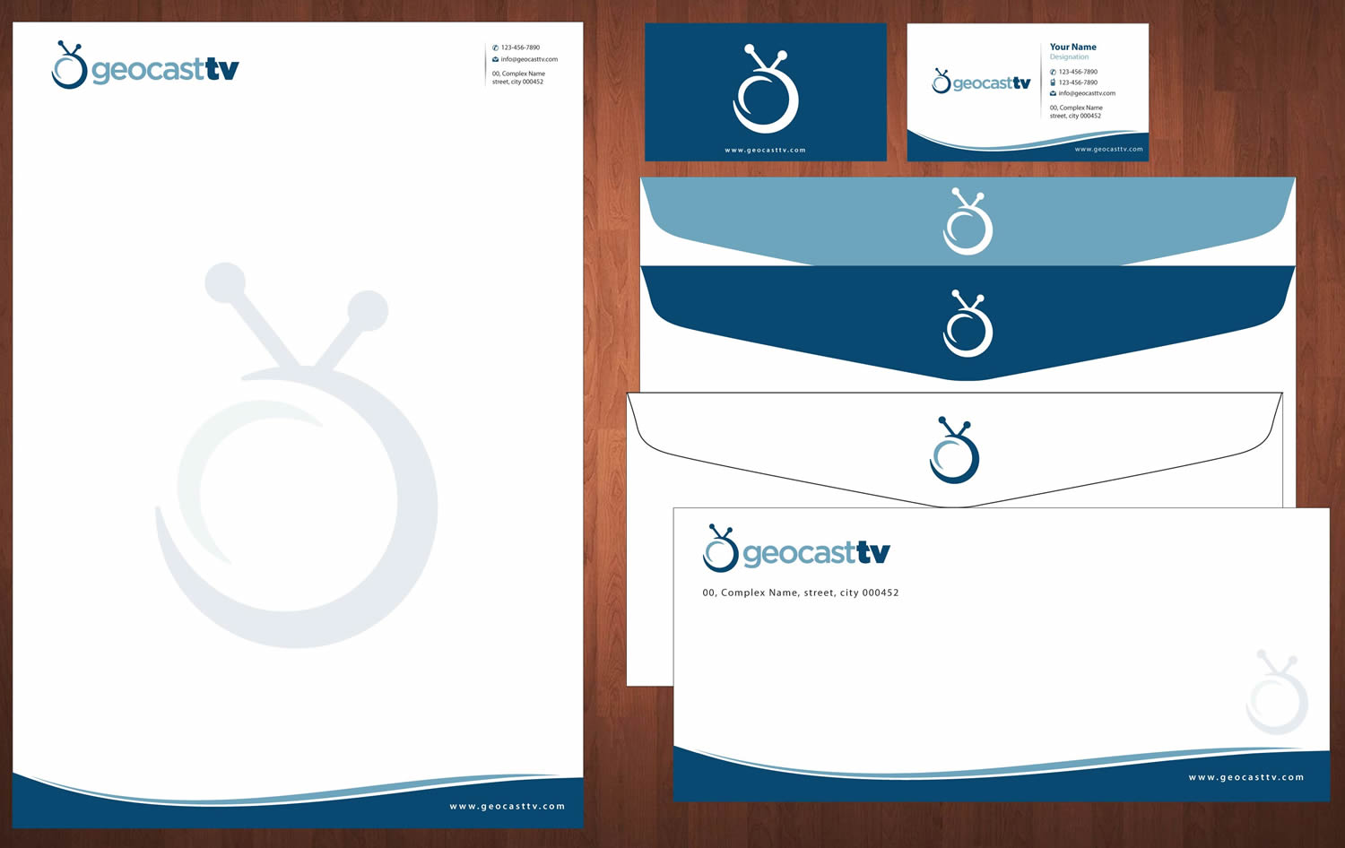 Stationery Design by Sbss for Geocast TV | Design #2523152