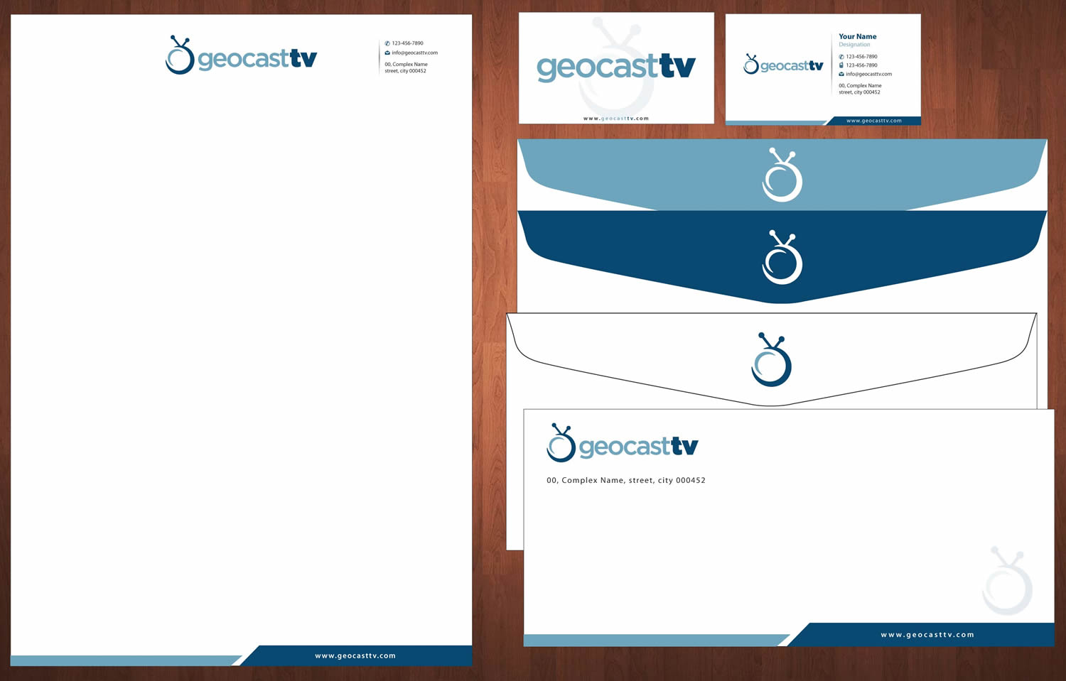 Diseño de Papelería por Sbss para Geocast TV | Diseño #2523158