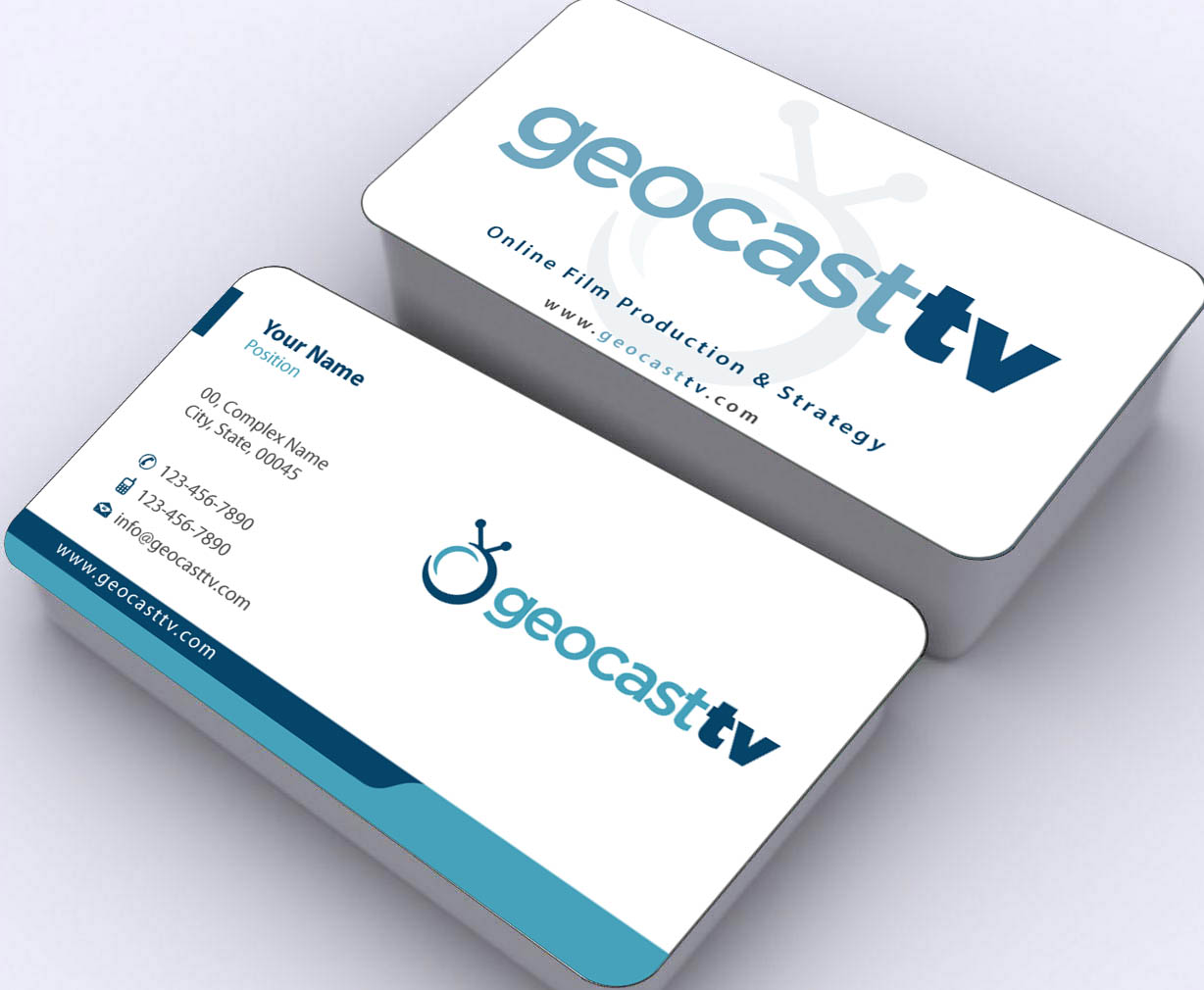 Stationery Design by Sbss for Geocast TV | Design #2531037