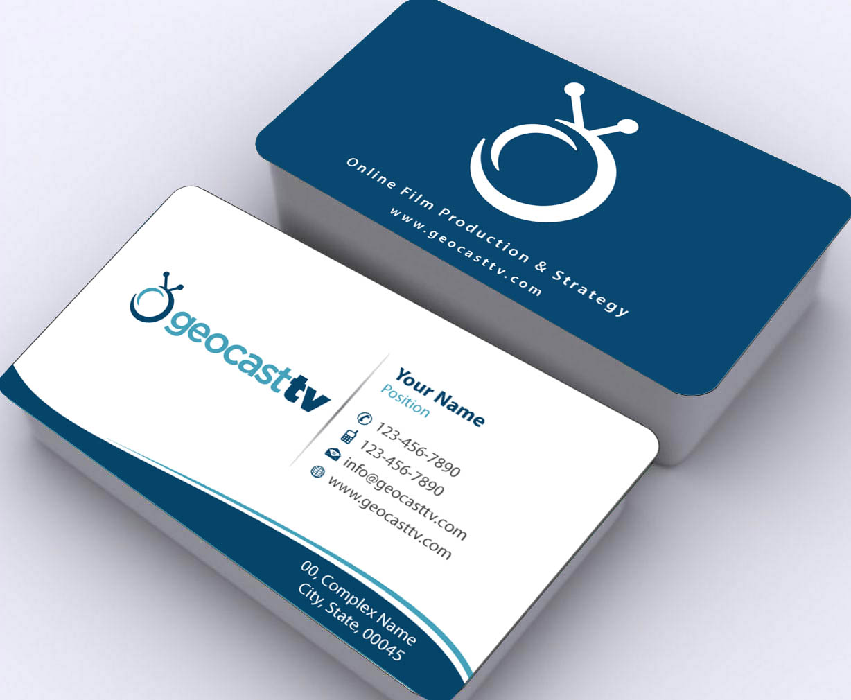 Stationery Design by Sbss for Geocast TV | Design #2531043