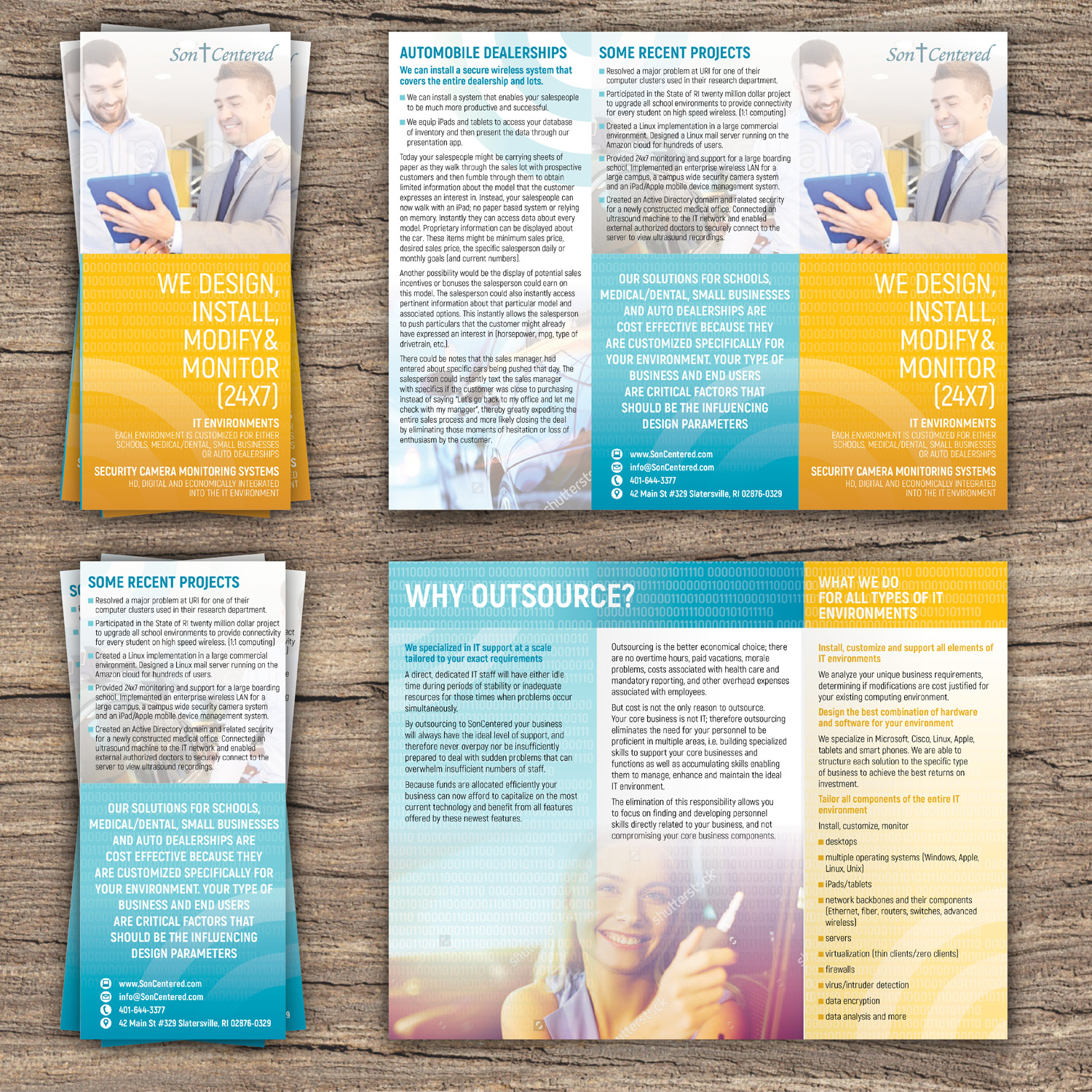 Diseño de Brochure por Katyas Art and Design para SonCentered, LLC | Diseño #14453877