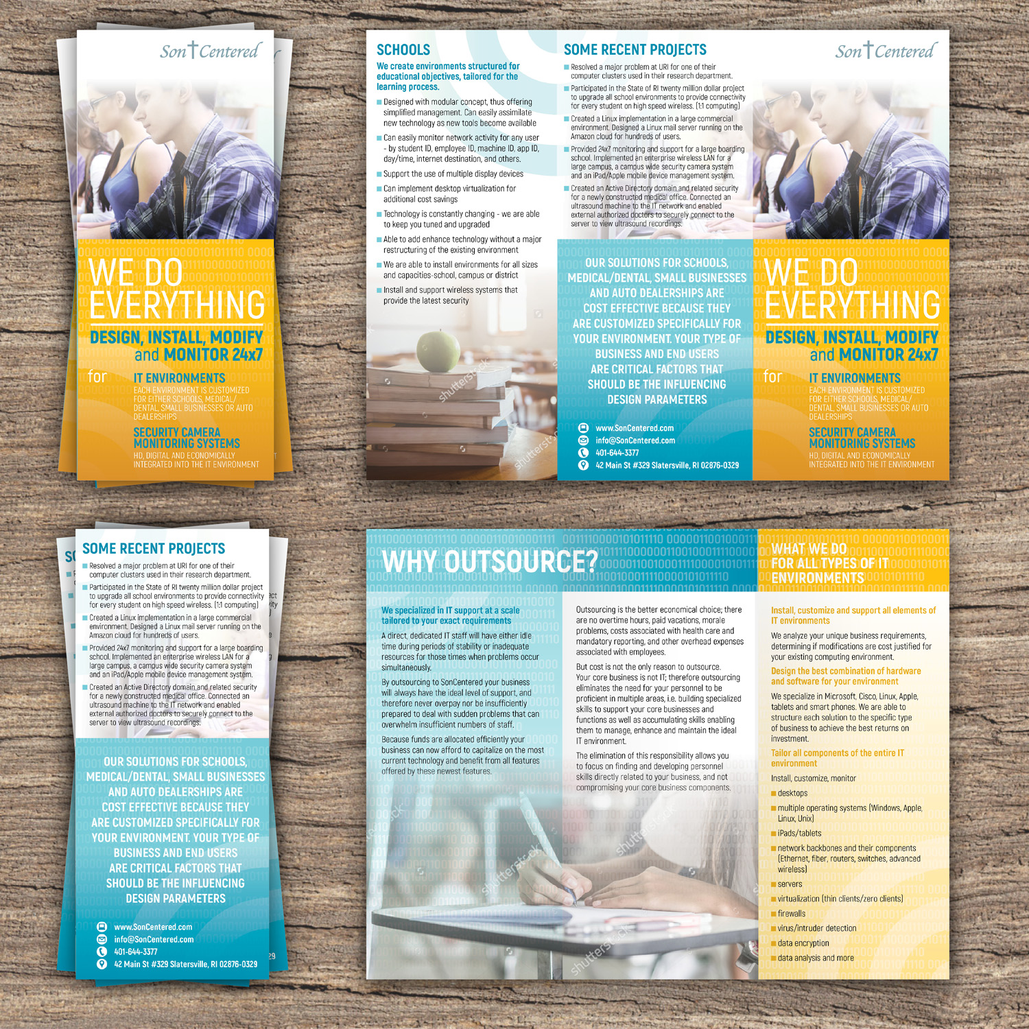 Diseño de Brochure por Katyas Art and Design para SonCentered, LLC | Diseño #14469312