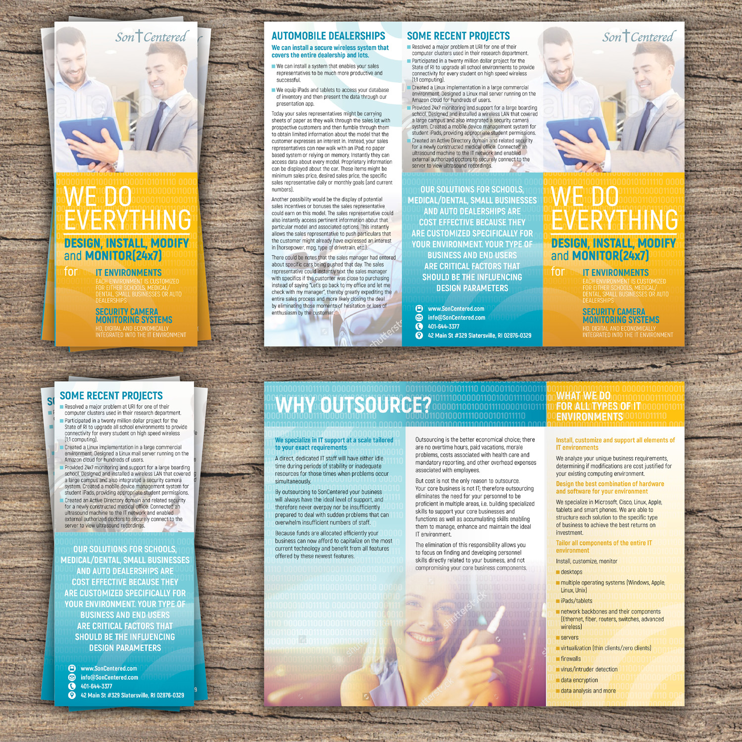 Diseño de Brochure por Katyas Art and Design para SonCentered, LLC | Diseño #14501492