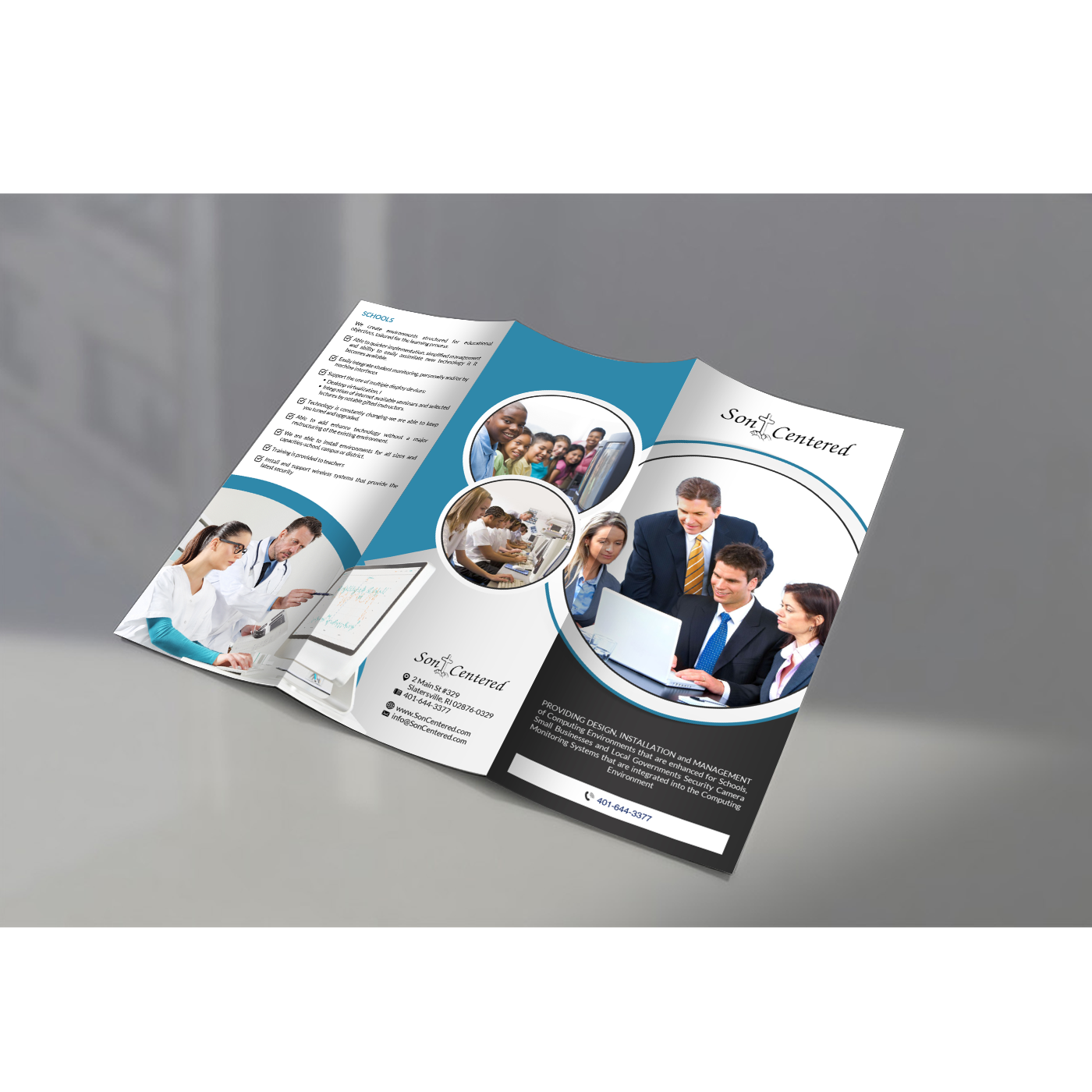 Diseño de Brochure por debdesign para SonCentered, LLC | Diseño #14353803