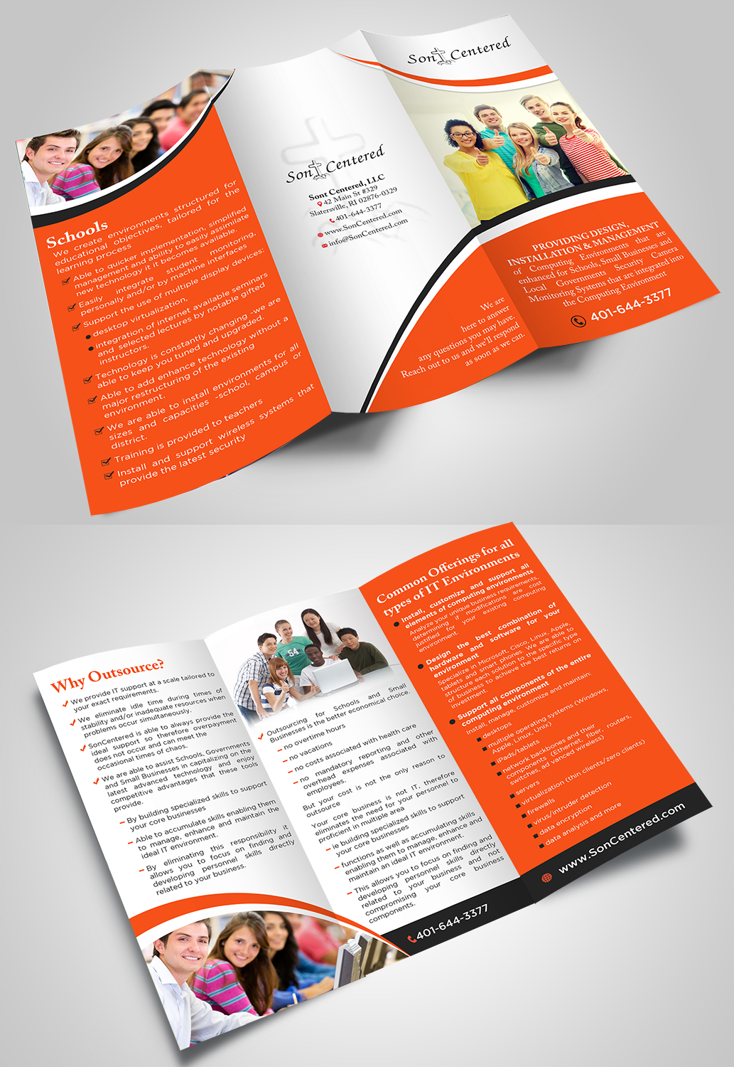 Diseño de Brochure por aspiremedia para SonCentered, LLC | Diseño #14322822