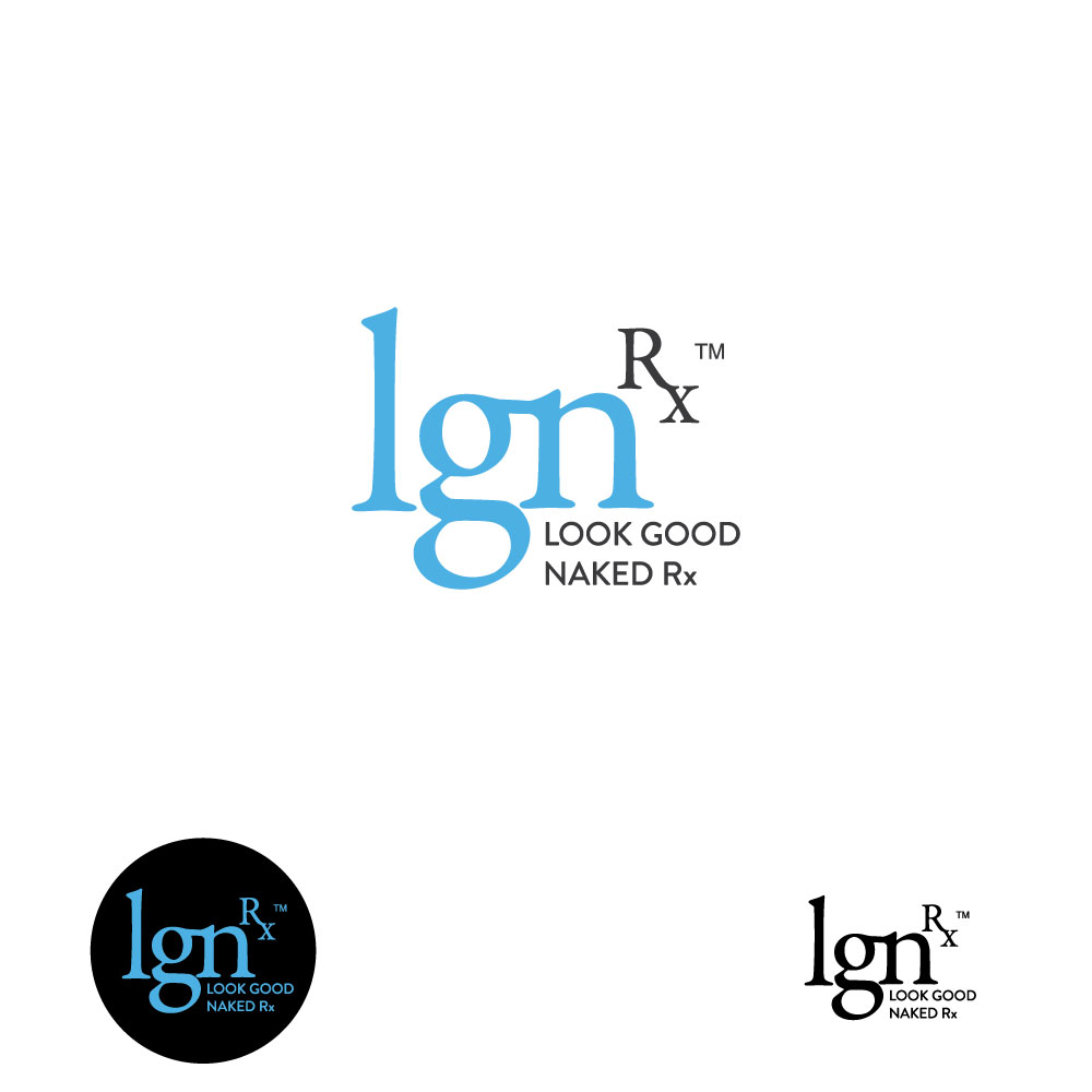 Logo Design by Oct-O-Ray Design for Look Good Naked Rx? | Design #14768603