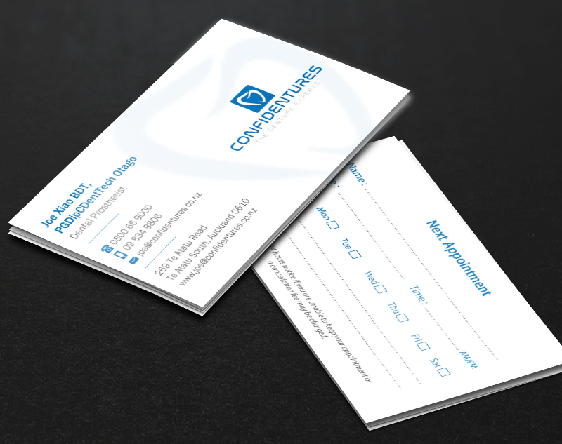 Business Card Design by Brand aid for Confidentures | Design #14321676