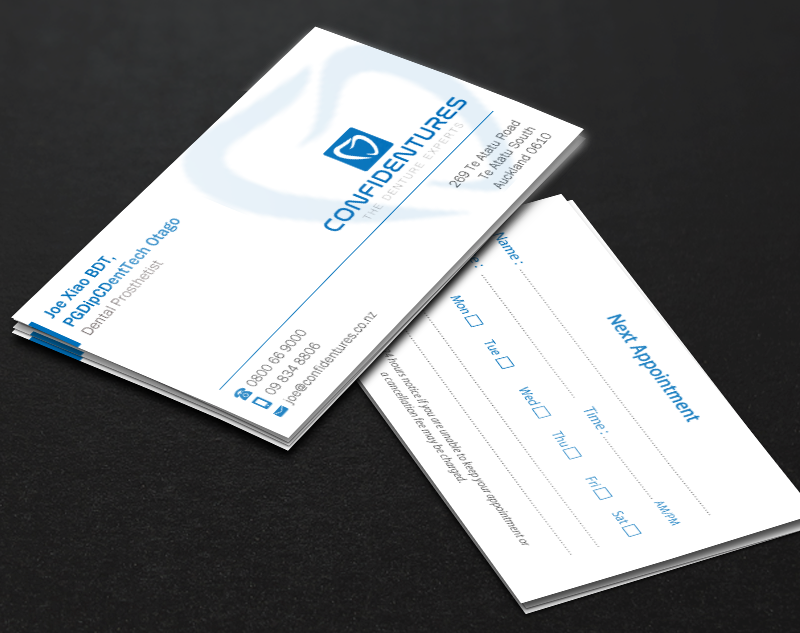 Business Card Design by Brand aid for Confidentures | Design #14321677