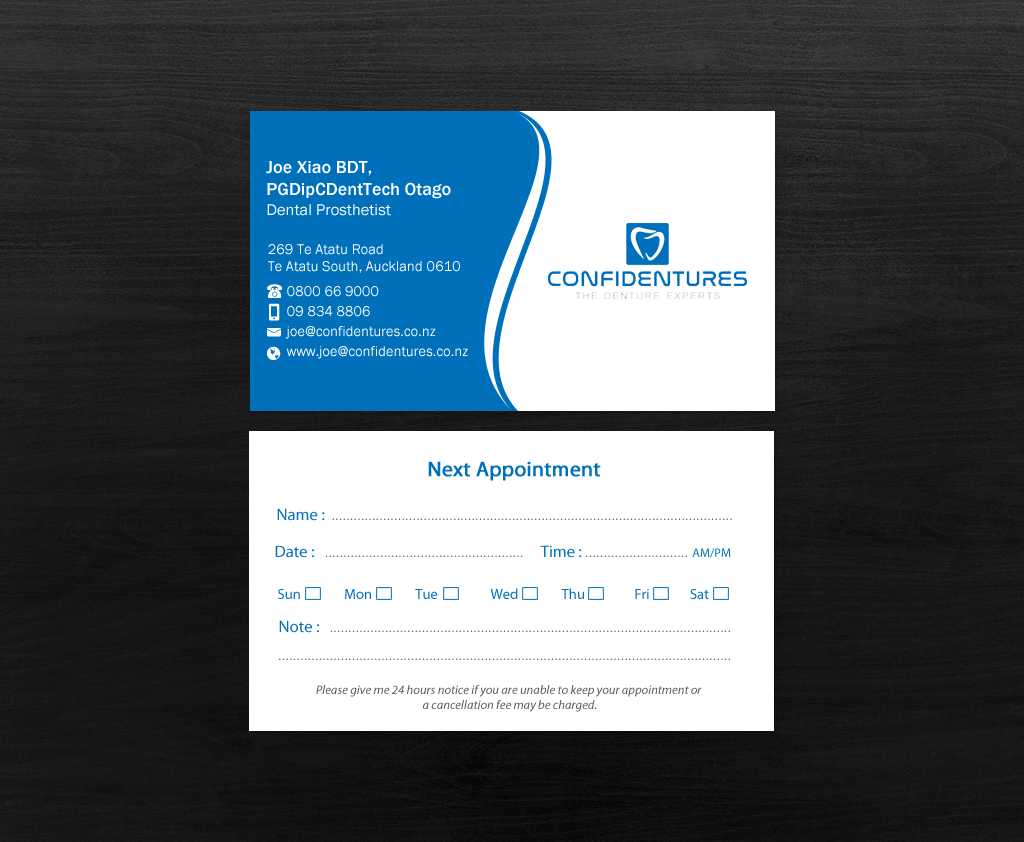 Business Card Design by Brand aid for Confidentures | Design #14321684