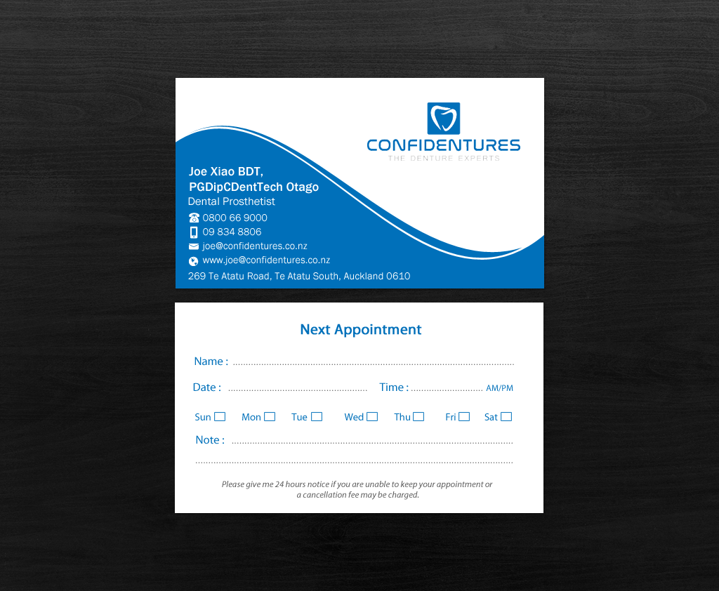 Diseño de Tarjeta de Presentación por Brand aid para Confidentures | Diseño #14321686