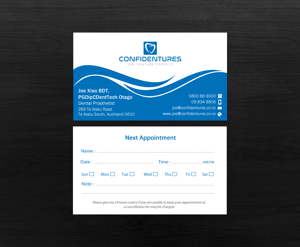 Business Card Design by Brand aid for Confidentures | Design #14321699
