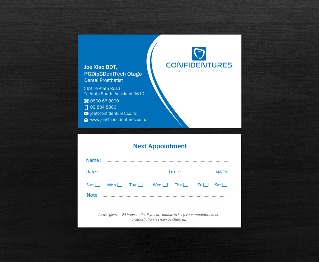 Business Card Design by Brand aid for Confidentures | Design #14321701
