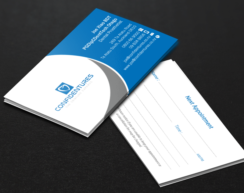 Business Card Design by Brand aid for Confidentures | Design #14321706