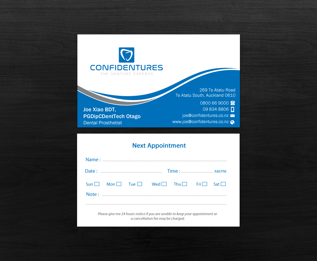 Business Card Design by Brand aid for Confidentures | Design #14321707